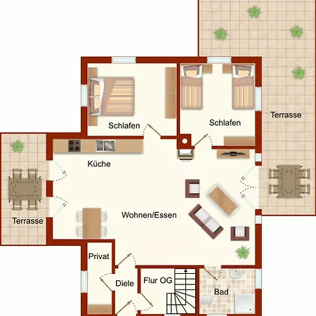 Arkonablick Eg, Helle Mit 2 Terrassen Und Eigenem Eingezaeuntem Garten Hunde Herzlich Willkommen